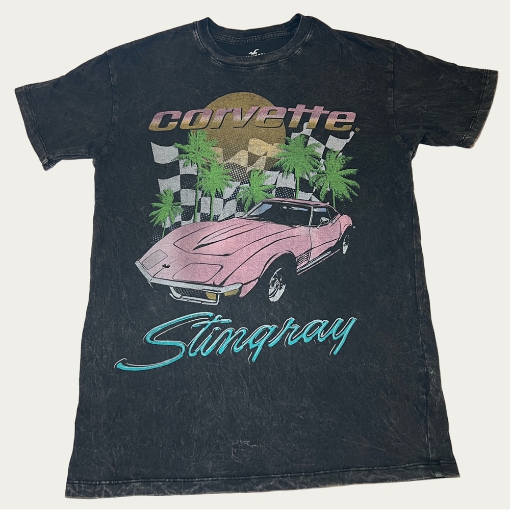 Hollister Gray Graphic Tee‎ XXS